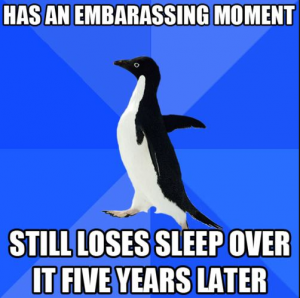 Embarrassing moments last