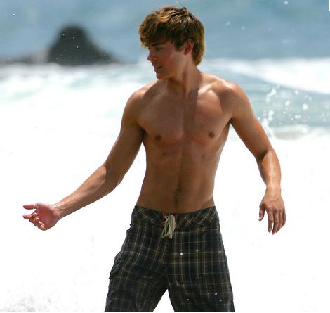 Zac Efron Shirtless