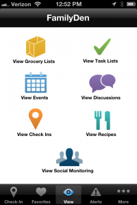 FamilyDen iPhone App