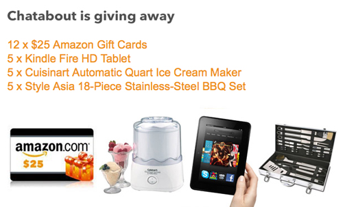 chatabout giveaway