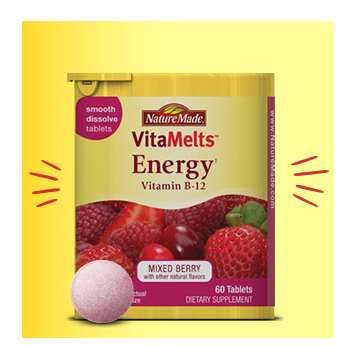 Get a FREE Sample of Nature Made VitaMelts Engery Chewables! 