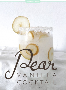 pear vanilla cocktail