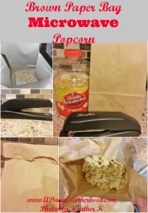 Brown Paper Bag Microwave Popcorn