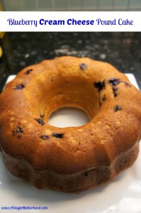 Blueberry Cream Cheese Pound Cake #SpreadTheFlavor #CollectiveBias