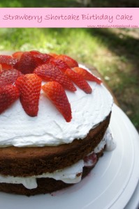 Strawberry Shortcake Birthday Cake