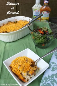 Cheesy Chicken and Hashbrown Casserole #RollIntoSavings #shop