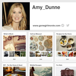 Gone Girl Pinterest Page #GoneGirlFilm