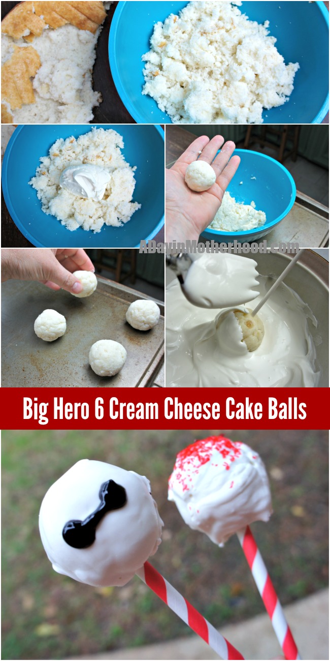 Big Hero 6 Cream Cheese Cake Balls Recipe