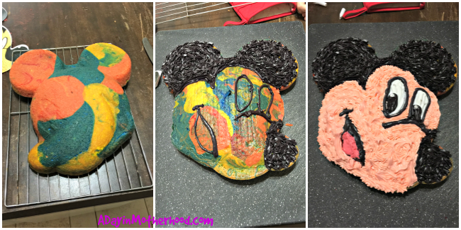 How to Ice a Mickey Cake + My #DisneySide Party #ad