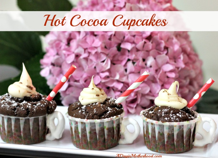 Hot Cocoa Cupcakes Recipe #SweetSwaps #IC #ad