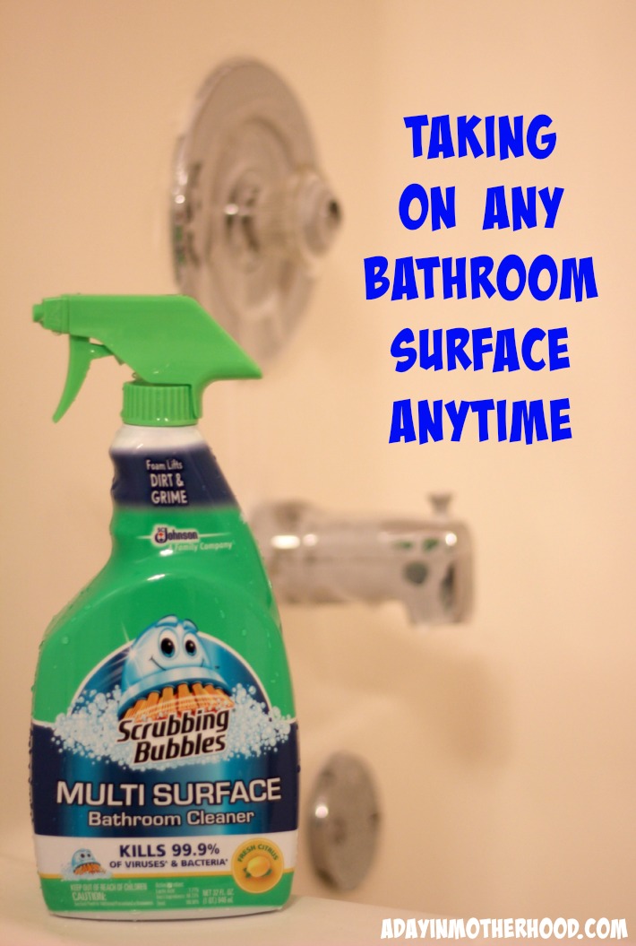 Making the Hallway Bath Less Scary with Scrubbing Bubbles® + Check out the DEALS at Dollar General