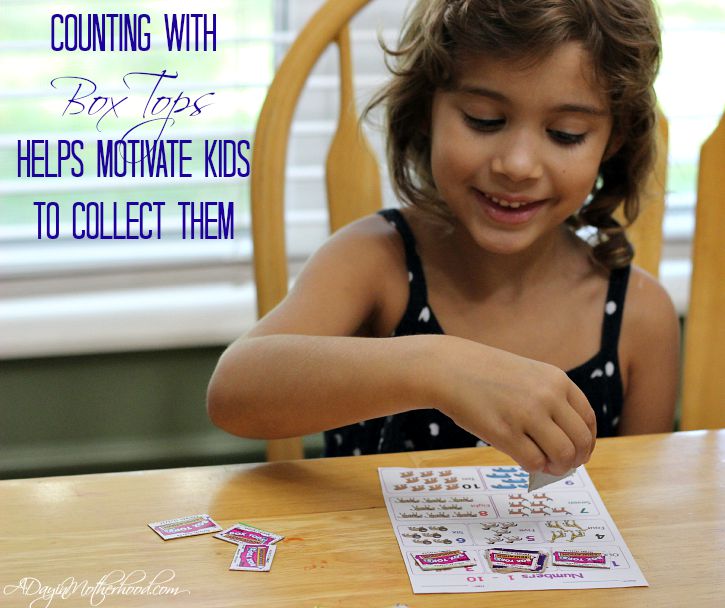 Counting with Box Tops Helps Motivate Kids to Collect Them #BTFE AD