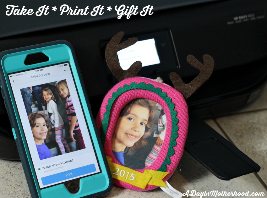 Super Easy Photo Gifts Printed from Your Phone + FREE Holiday Printables #SaveYourMemories ad @HP @Walmart