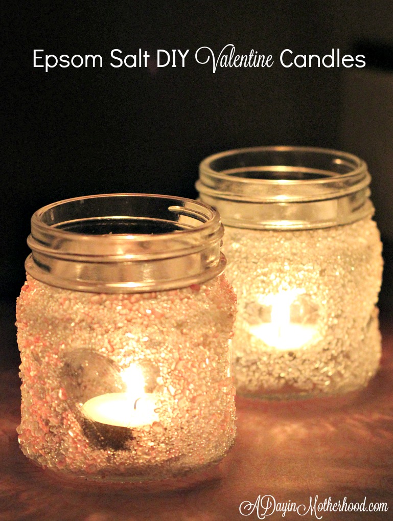 Epsom Salt DIY Valentine Candles