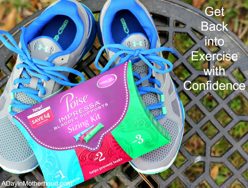 Exercise with Confidence Again with Poise Impressa® Bladder Supports #TryImpressa ad @Walmart