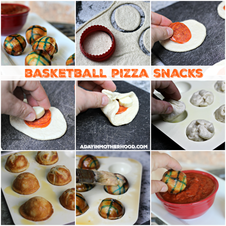 Basketball Pizza Snacks are a Slam Dunk