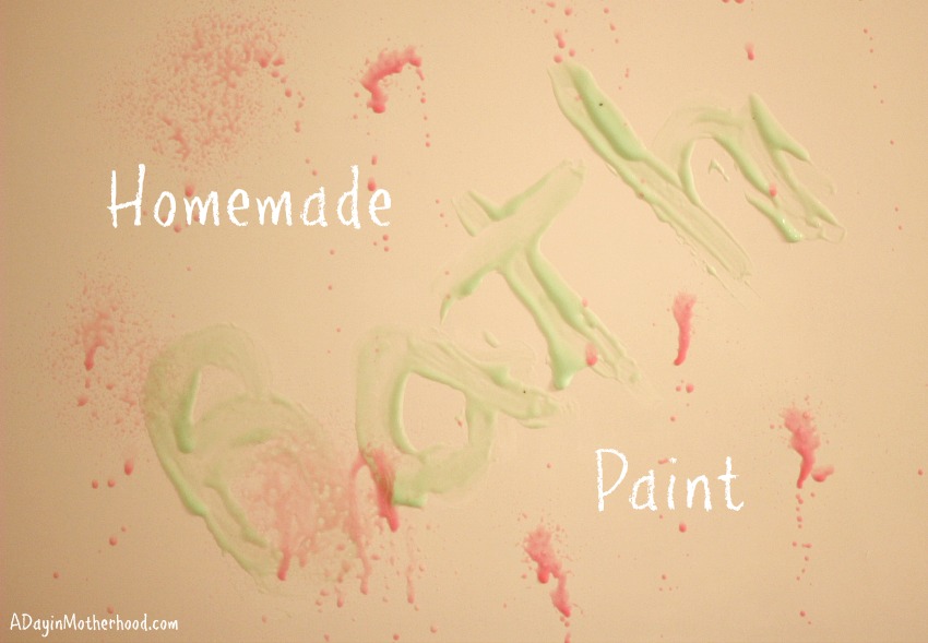 Homemade Bath Paint is Perfect to Reuse Pump Shampoo Bottles #CareToRecycle #CG