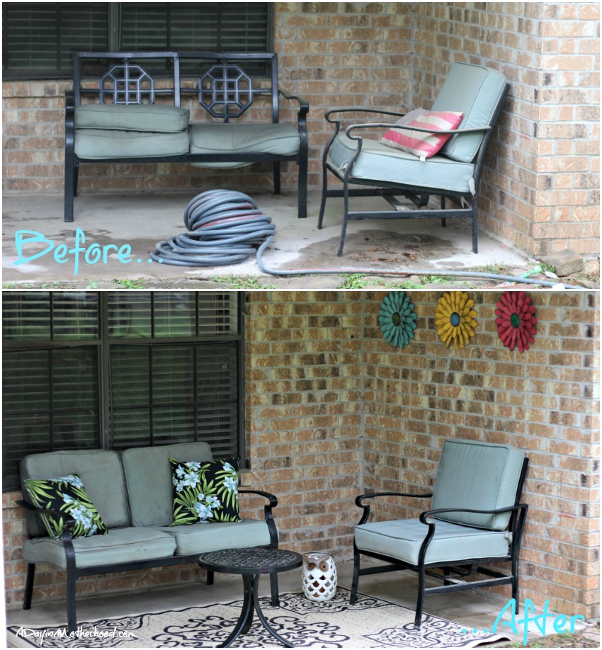 Prep for Summer with an Outdoor Sitting Area Makeover @BigLots #BigLotsOutdoor ad