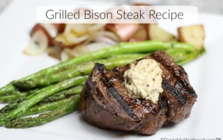 Grilled Bison Steak is easy to make and flavor with KC Mastepiece Dry Mix at Kroger. #MyKCMasterpiece ad @Kroger
