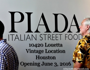 Opening June 3, 2016, the Vintage location of Piada Italian Street Food will be a family favorite! ad