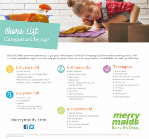 Following a chore chart can help everyone pitch in with fun too! #MMKidAmbassador #ad