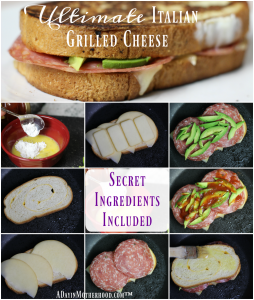 The secret is the secret ingredients in my Ultimate Italian Grilled Cheese Sandwich Recipe