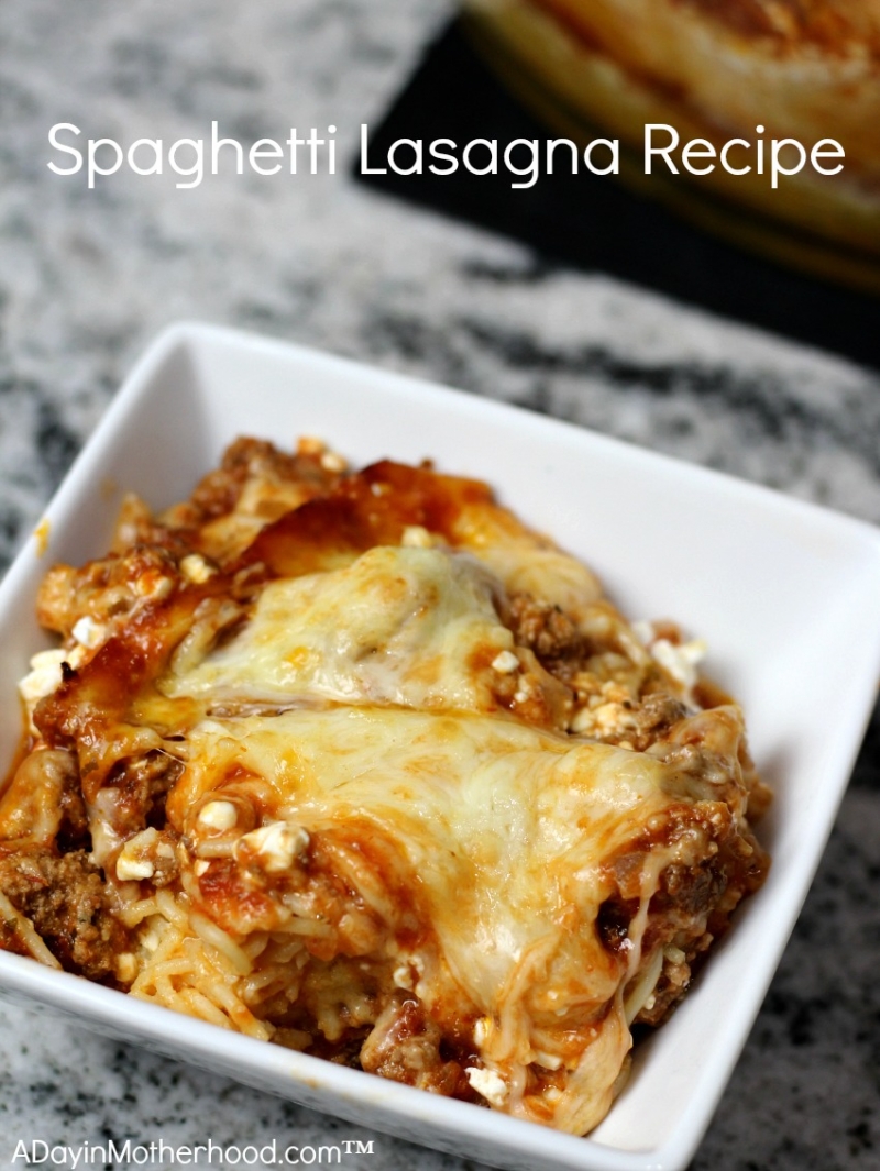 Spaghetti Lasagna Recipe + DIY Foam Soap Dispenser