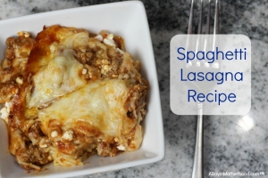 This Spaghetti Lasagna Recipe is perfect for the whole family!