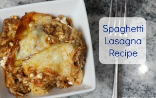 This Spaghetti Lasagna Recipe is perfect for the whole family!