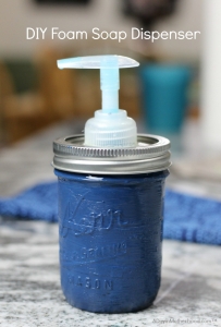 This DIY Foam Soap Dispenser helps you clean your hands while making the Spaghetti Lasagna Recipe!