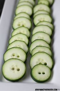 Angry Bird Party Tips are fun, like Cucumber Snouts!