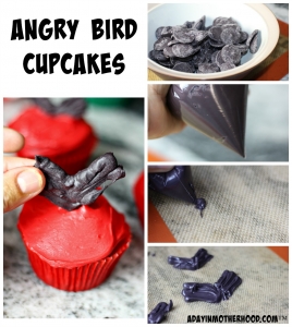 Making cupcakes for and Angry Birds Party is fun and clever!