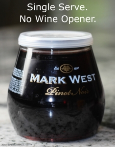 Enjoy single serve wine with out the waste and then make Glitter Wine Glasses!