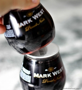 Unstack and drink then make Glitter wine glasses!