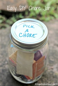 A DIY Chore Jar can help you and your kids organize easier! #APlusCleaning #ad