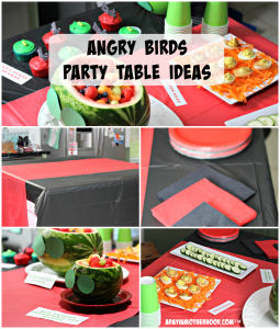 The Angry Birds Party Table is fun and easy to put together!