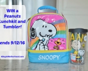 WIN a Peanuts Lunchbox and Tumbler and don't share with the kids! :) ad
