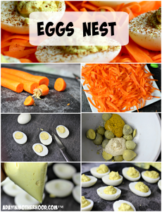 Deviled eggs just got a fun twist with this Eggs Nest for an Angry Birds Party!