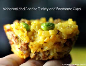 Macaroni and Cheese Turkey and Edamame Cups Recipe is easy and fun!