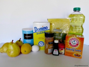 Pear Pecan Bread Ingredients