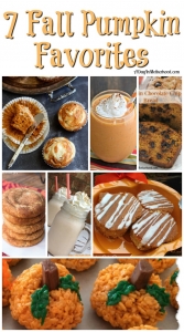 7 Fall Pumpkin favorites! Enjoy this seasonal flavor.
