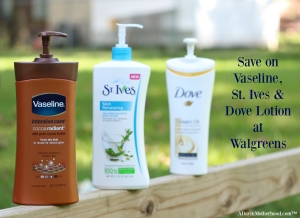 Save on Lotions at Walgreens for your skin this Fall!