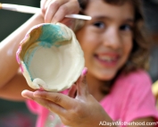 Kids can paint and create with pottery at home