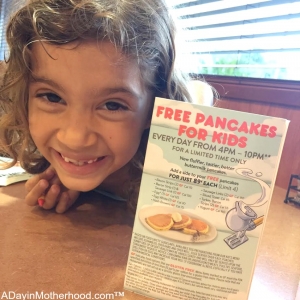 Free pancakes for kids at Denny's all September!