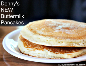 Free pancakes at Denny's include 3 silver dollar cakes!