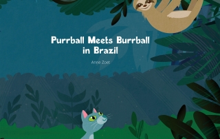 Purrball Meets Burrball in Brazil by Anne Zoet