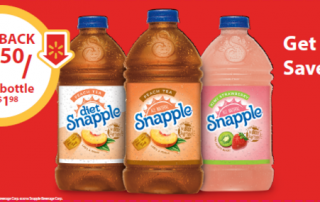 Snapple on Rollback at Walmart stores