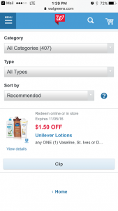 Save $1.50 on select Lotion at Walgreens