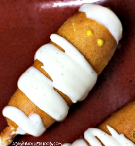 Mummy Corn Dogs and Vampire Bitten Corn Dogs are a hit!