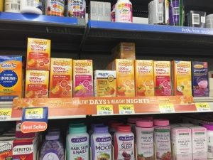 Get EmergenC at Walmart and supplies for your backpack station